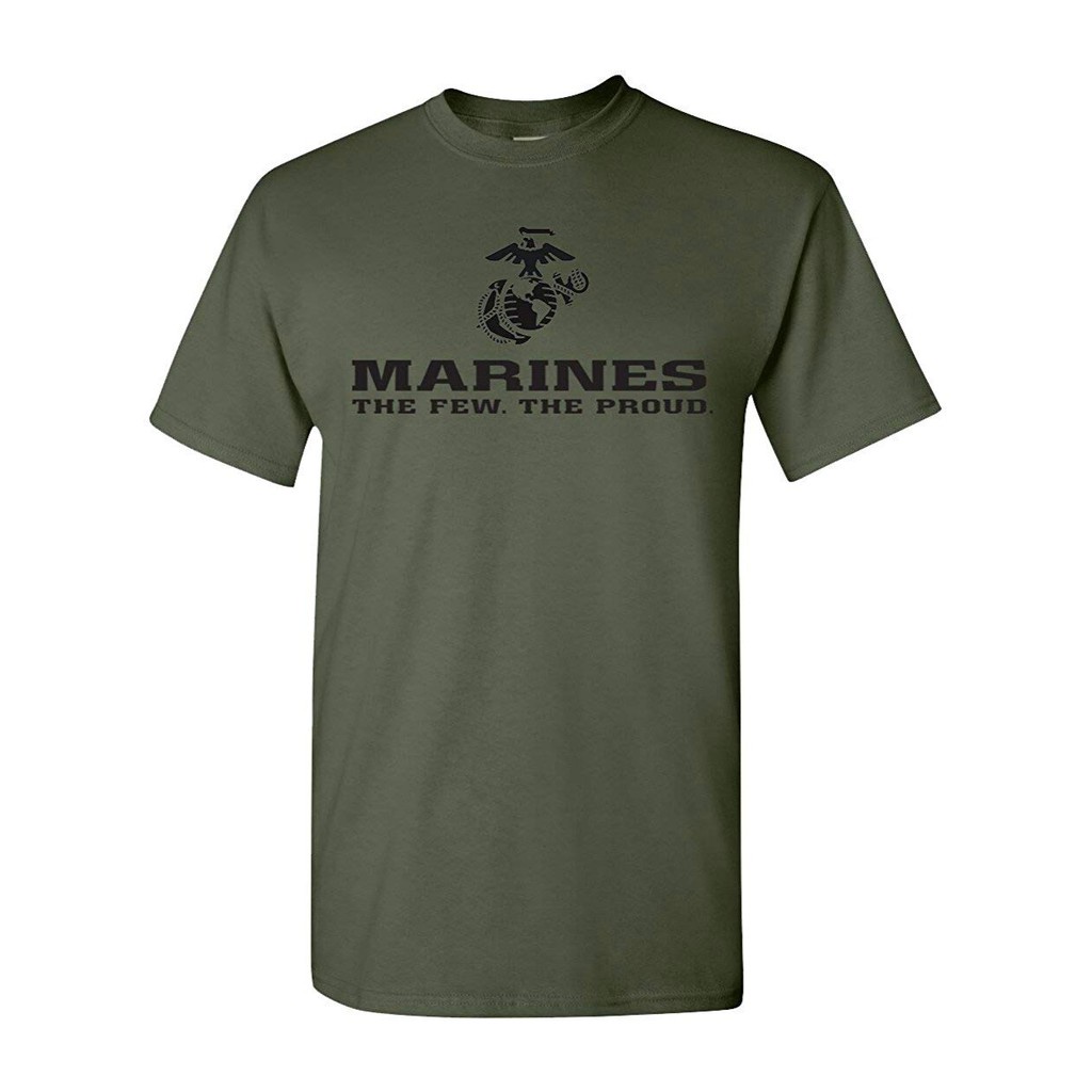 เสื้อยืดแบรนด์ marines The Proud USMC สำหรับผู้ชาย