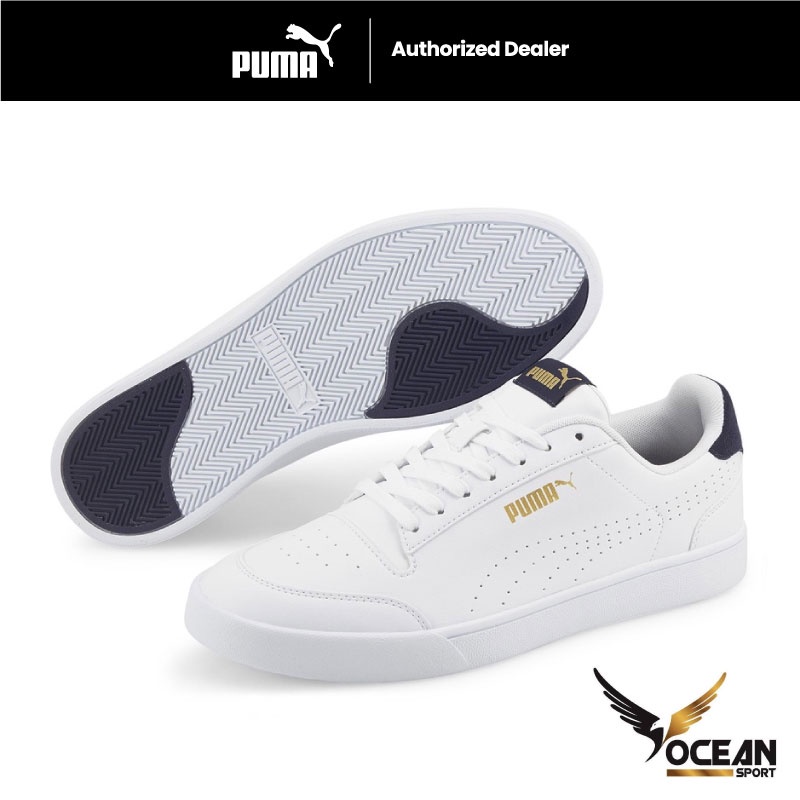 Puma Shuffle Perf Puma White-Puma Team Gold Training Shoes 38015006