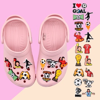 CROCS เครื่องประดับ จี้รูปถ้วยฟุตบอล Jbitz Jibbits น่ารัก สําหรับตกแต่งรองเท้าเด็ก