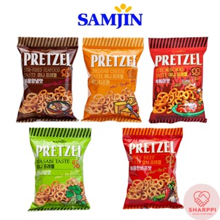 ขนมขบเคี้ยวเกาหลี Samjin Mini Pretzel 85 กรัม คอลเลกชัน / อาหารทะเลผัด / เชดดาร์ชีส / วาซาบิ / เนื้อเผ็ด / ต๊อกโบกี