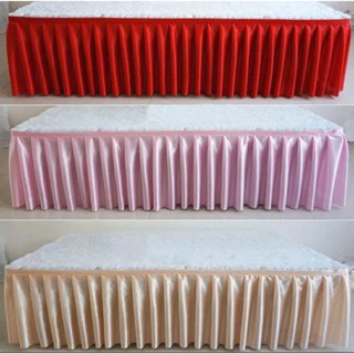 กระโปรงโต๊ะ สูง 80 ซม. x ยาว 8 เมตร / ตกแต่งโต๊ะบุฟเฟ่ต์ / โ…