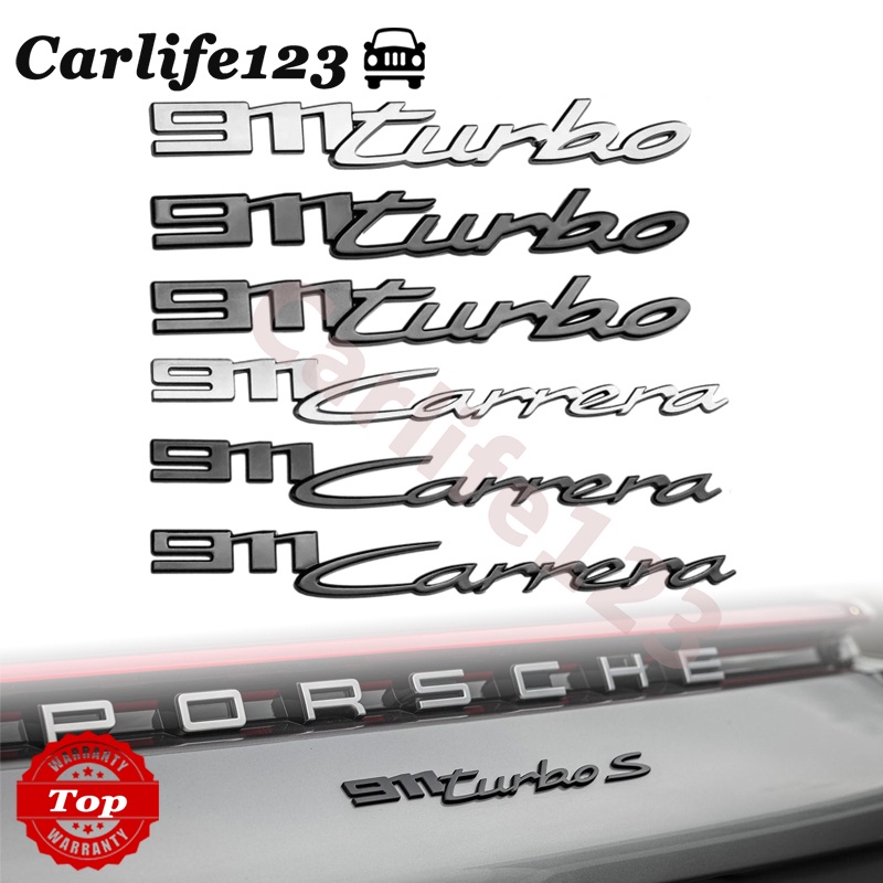 Porsche 992 911 Carrera 4 S 911Turbo โลโก้ป้ายสัญลักษณ์สติกเกอร์ท้ายรถ