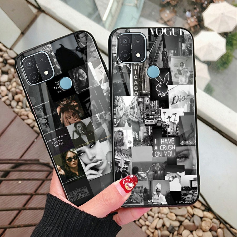 เคสเคสแข็งเคลือบเงา OPPO a15,a54,a74,a53,a52/a92,reno 4,reno5,a31,a3s,a5s,a1k,f5,f7,f9,f9,f11,f9,f9,