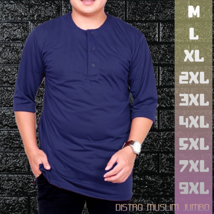 MENS KOKO KURTA BAJU JUMBO BIG SIZE 2XL 3XL 4XL 5XL 6XL 7XL 8XL 9XL - NAVY, M ใหม่ล่าสุดคุณภาพเทรนด์