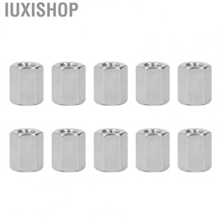 Iuxishop Coupling Nut 304 Stainless Steel Connector Nut Portable  M10 Easy Assembly Rustproof for Bolts