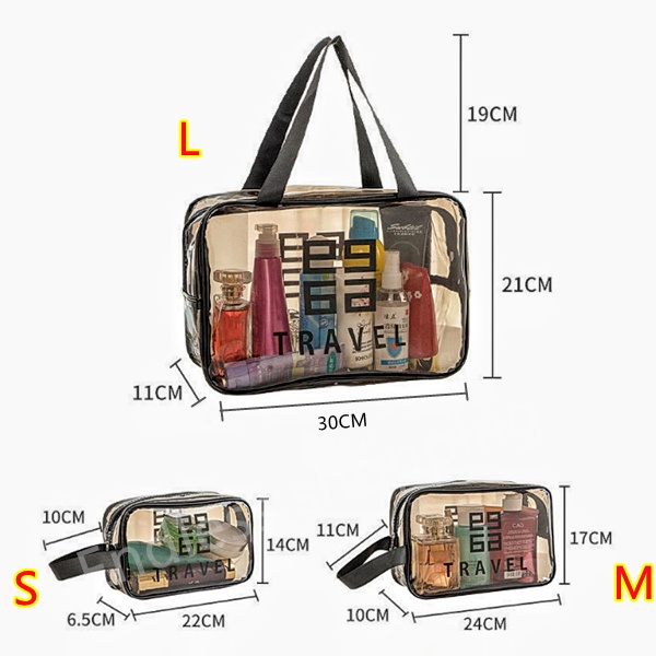 พร้อมส่งค่ะกระเป๋าเครื่องสำอางกันน้ำ ยอดฮีต บรรจุของเยอะ แบบใหญ่แบบเล็ก พกพาสะดวก กระเป๋าเครื่องสำอางกันน้ำ - รูปที่ 4