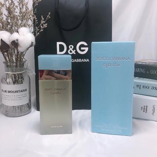 (100ml) Dolce&amp;Gabbana DG Light Blue Womens eau de toilette Dolce&amp;gabbana DG Dolce&amp;Gabbana น้ําหอม สีฟ้าอ่อน สําหรับผู้หญิง 100 มล.