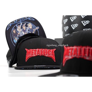 หมวกเบสบอล Snapback ของแท้ นําเข้าจากเมทัลลิก้า สําหรับผู้ชาย และผู้หญิง