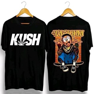 เสื้อยืด▪♗Kush T Shirt คอปก การออกแบบด้านหลังด้านหน้าพิมพ์ขนาดผู้ชายยอดนิยม HOT