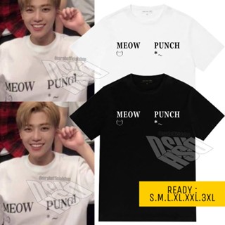 เสื้อยืดแฟชั่น เสื้อยืด พิมพ์ลาย nct jaemin MEOW PUNCH สไตล์เกาหลี