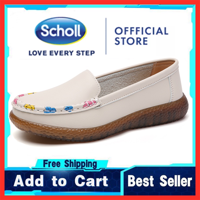 Scholl รองเท้าผู้หญิง รองเท้าหนังลําลอง scholl รองเท้าผู้หญิง Boat Shoes ผู้หญิง