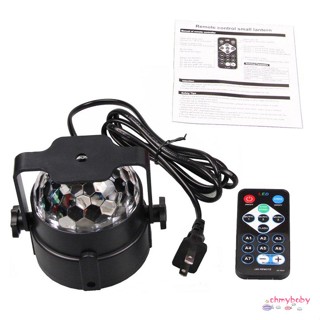 Led Stage Ball 6 สี Mini Disco โคมไฟคริสตัล [V/9]
