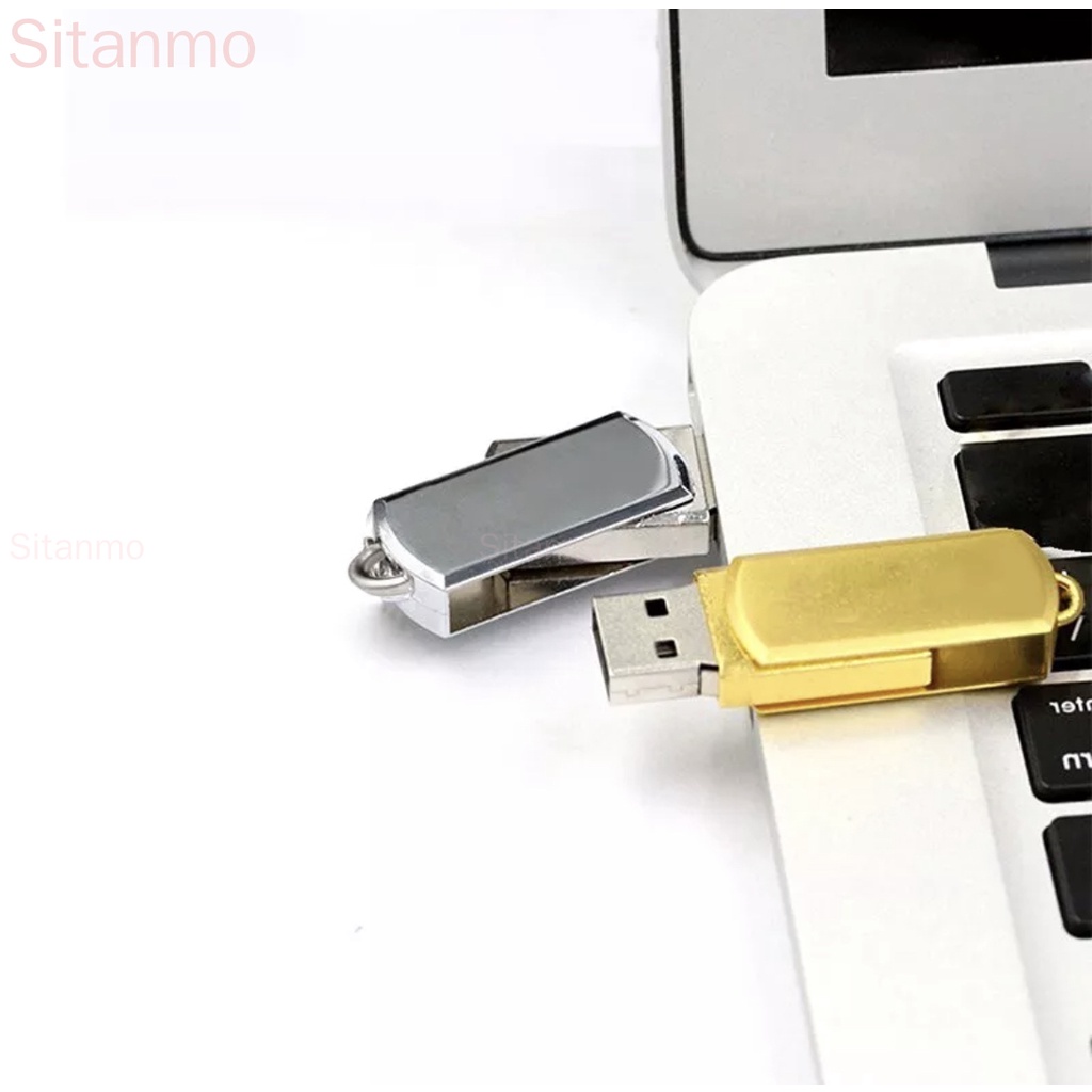 แฟลชไดรฟ์ USB โลหะ 128GB 1TB 2TB ความเร็วสูง หมุนได้ ความจุจริง 8GB 16GB 32GB 64GB 1GB กันน้ํา พกพาง่าย