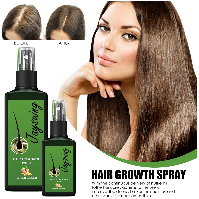 Jaysuing Hair Growth Spray Nourish Hair Roots Thick Hair Growth Liquid Anti-shedding Hair Styling Spray