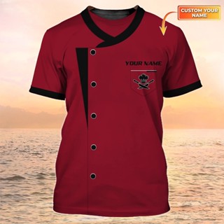 Plstar Cosmos ใหม่ล่าสุด เสื้อยืดลําลอง แขนสั้น พิมพ์ลายเชฟ 3D แฟชั่นฤดูร้อน สําหรับผู้ชาย และผู้หญิง DW119