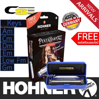 Hohner® PentaHarp ฮาร์โมนิก้า 10 ช่อง แบบคีย์ไมเนอร์ Am / Cm / Dm / Em / Gm / Low Fm สำหรับมือกีตาร์โดยเฉพาะ