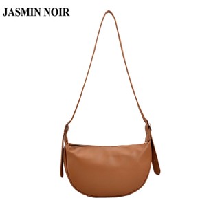 Jasmin NOIR กระเป๋าสะพายไหล่ สะพายข้าง หนัง PU เรียบง่าย สําหรับผู้หญิง