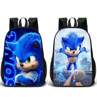 กระเป๋าเป้สะพายหลัง กระเป๋านักเรียน SONIC SONIC แบบสองด้าน สําหรับเด็ก