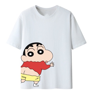 Crayon Shin-chan Anime Cute Short-sleeved T-shirt Summer Men and Women Couple Loose Ins Korean Version_12