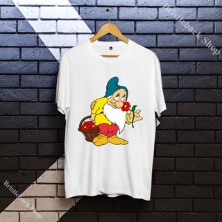 Snow White T-shirt and 7 Dwarf Unisex Cotton round neck soft youthful style- I8SWD011_03