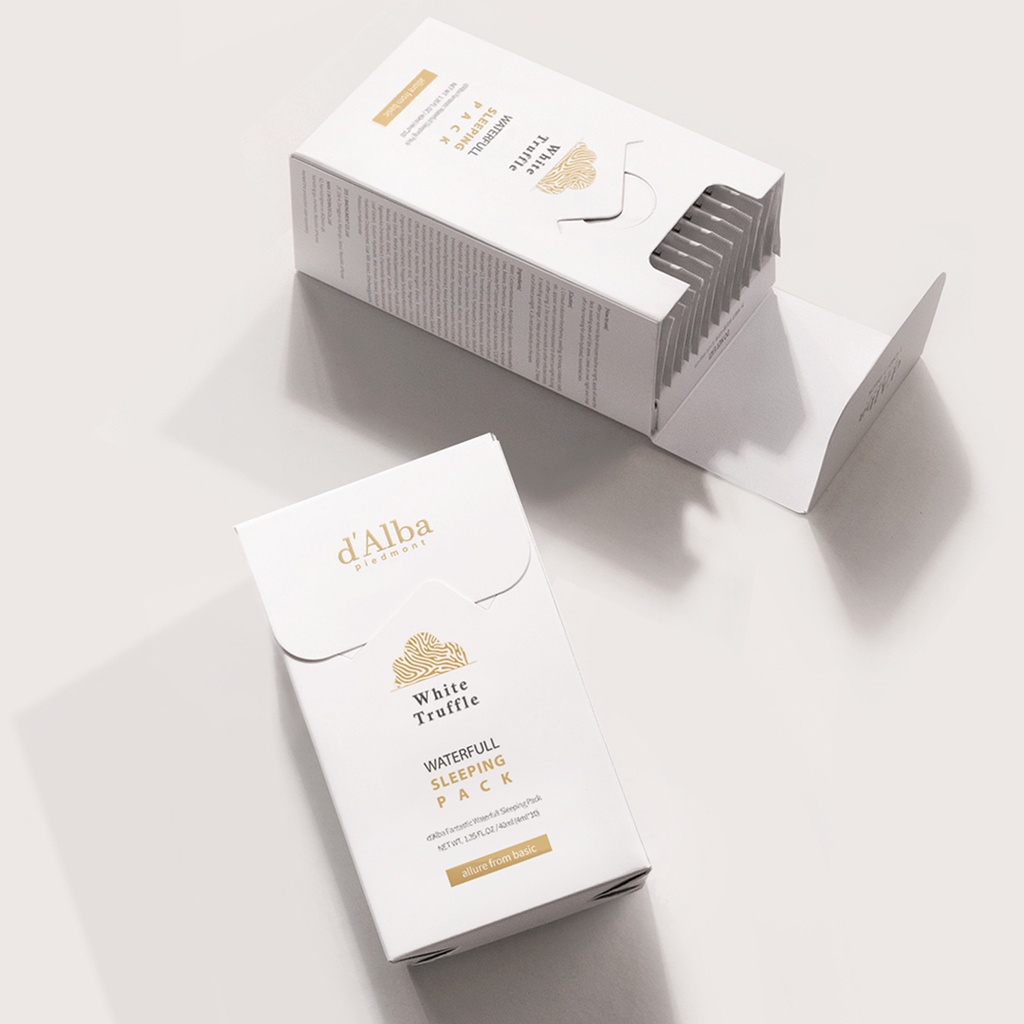 d'Alba Waterfull Vegan Sleeping Pack (4ml*12ea) ดัลบา วอเตอร์ฟูล วีแกน สลีพพิ่ง แพค - รูปที่ 3