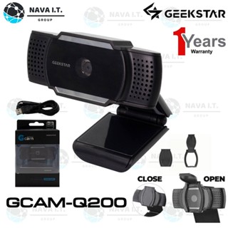 COINSคืน15%⚡FB9JMZV6⚡ GEEKSTAR WEB CAMERA (WEBCAM) GCAM-Q200 FHD/QHD WEB CAMERA กล้องเว็บแคม1080P รับประกัน 1 ปี