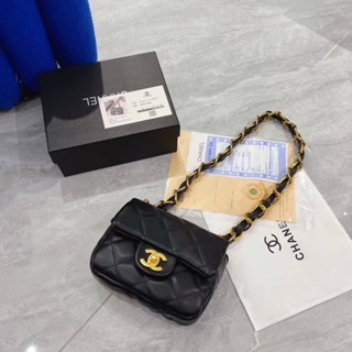 กระเป๋า Chanel mini งานกล่อง แพคซีน Size : 20 × 12 × 6cm