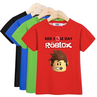 [Ready Sotck] Kid summer tops boy Roblox tshirt clothes short sleeve cotton tees_02