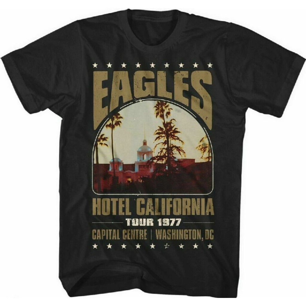 Men's T-Shirts classic and unique  Eagles Hotel California Tour 1997 Capital Centre Rock Band Birthday 134081_05