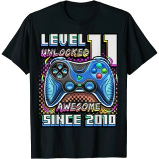 2022 Level 11 Unlocked Awesome 2010 Video Game 11th Birthday Boy T-Shirt_03