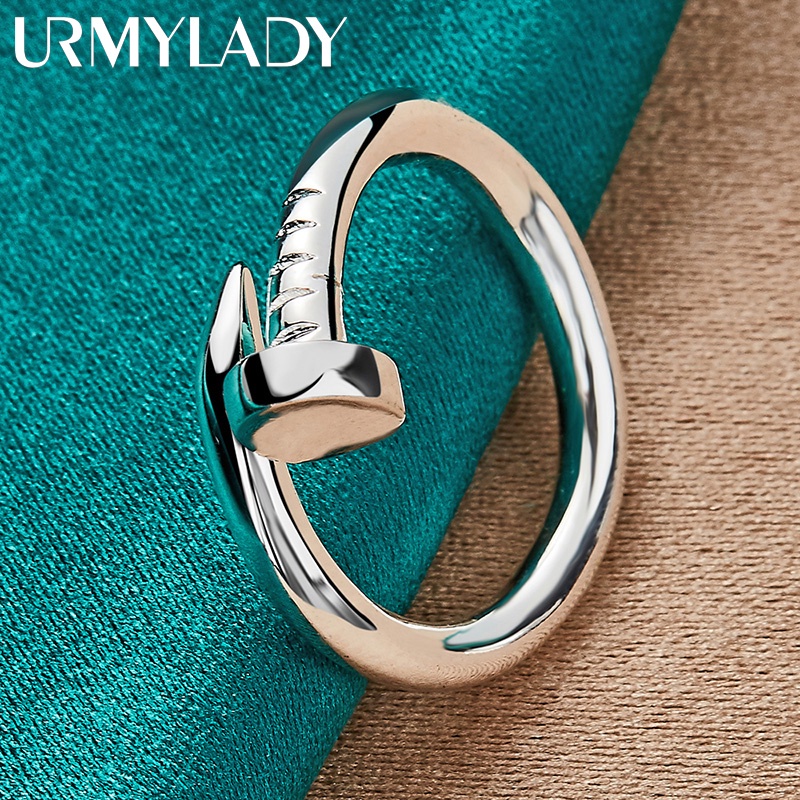 Urmylady แหวนเงินแท้ 925 เครื่องประดับแฟชั่น สําหรับผู้หญิง งานแต่งงาน ปาร์ตี้