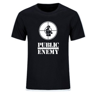 Lyzh เสื้อยืดแขนสั้นลําลอง ผ้าฝ้าย พิมพ์ลายกราฟฟิค US Rap Team Public Enemy ขนาดใหญ่ แฟชั่นฤดูร้อน 2022