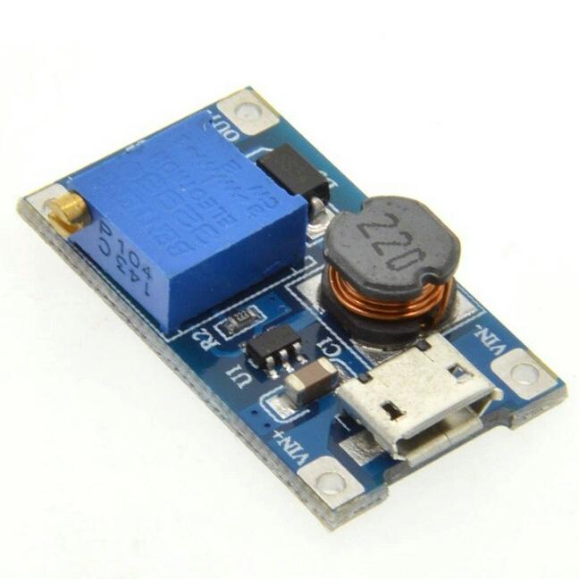 MT3608 วงจรบูสเตอร์ขนาดเล็กพร้อมพอร์ต Micro USB MT3608