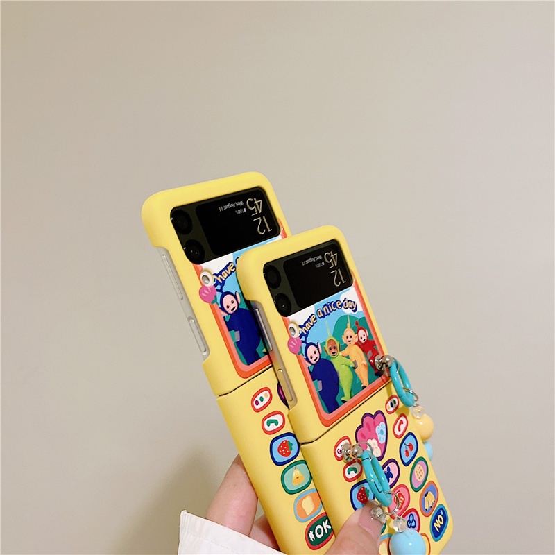 ใหม่ PC Hard สีสําหรับ Samsung Galaxy Z Flip7 FE 6 5 4 3 5G การ์ตูนhave a nice dayPendant Full Encirclement ป้องกันปลอกสําหรับ Galaxy Z ฝาครอบ - รูปที่ 5