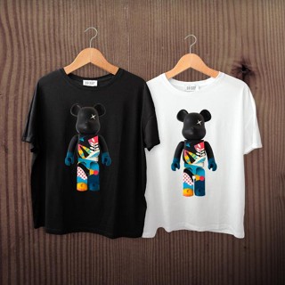 Bearbrick T-shirt, black and white shirt, cool cotton fabric, high quality print, unisex BST01_05