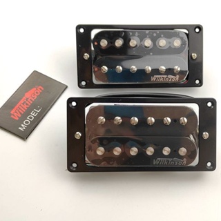 Pw-wilkinson WHHB AlNiCo V Humbucker Pickup Neck/Bridge Set - Black Nice! จากเกาหลี (จัดส่งฟรี)