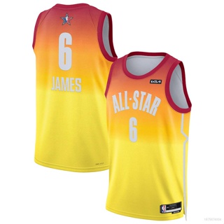 เสื้อกีฬาบาสเก็ตบอล ขนาดใหญ่ ลาย NBA All Star Lakers James Jersey East West สําหรับผู้ชาย และผู้หญิง 2023