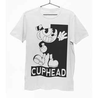 เสื้อยืด Unisex รุ่น Cuphead T-Shirt สวยใส่สบายแบรนด์ Khepri 100%cotton comb ผ้าคอตต้อนพรีเมียม พิมพ์สวย รีดทับลายได้เลย