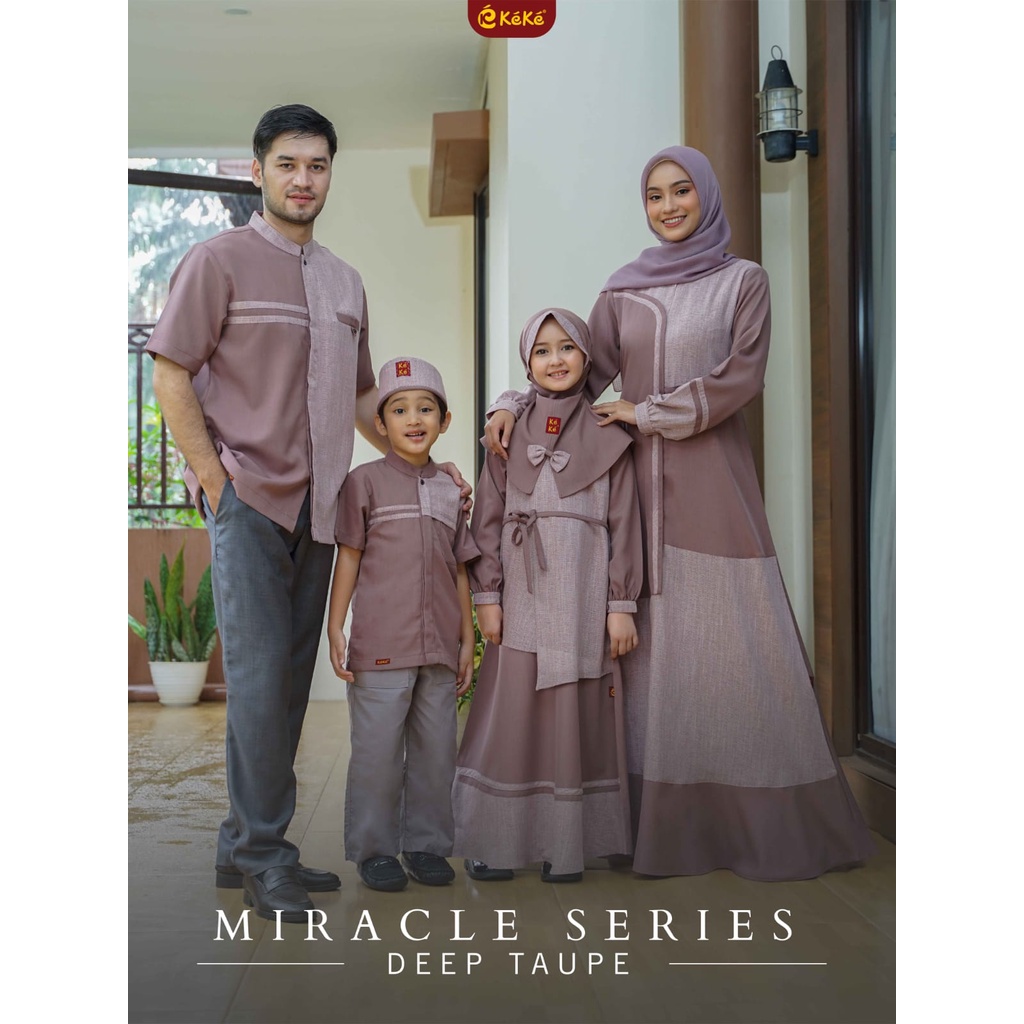 Keke Miracle Series Deep Taupe Family Sarimbit Dress