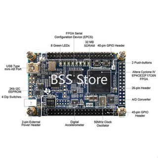 Fpga บอร์ดโมดูลเซนเซอร์พัฒนาการ DE0-Nano Cyclone EP4CE22