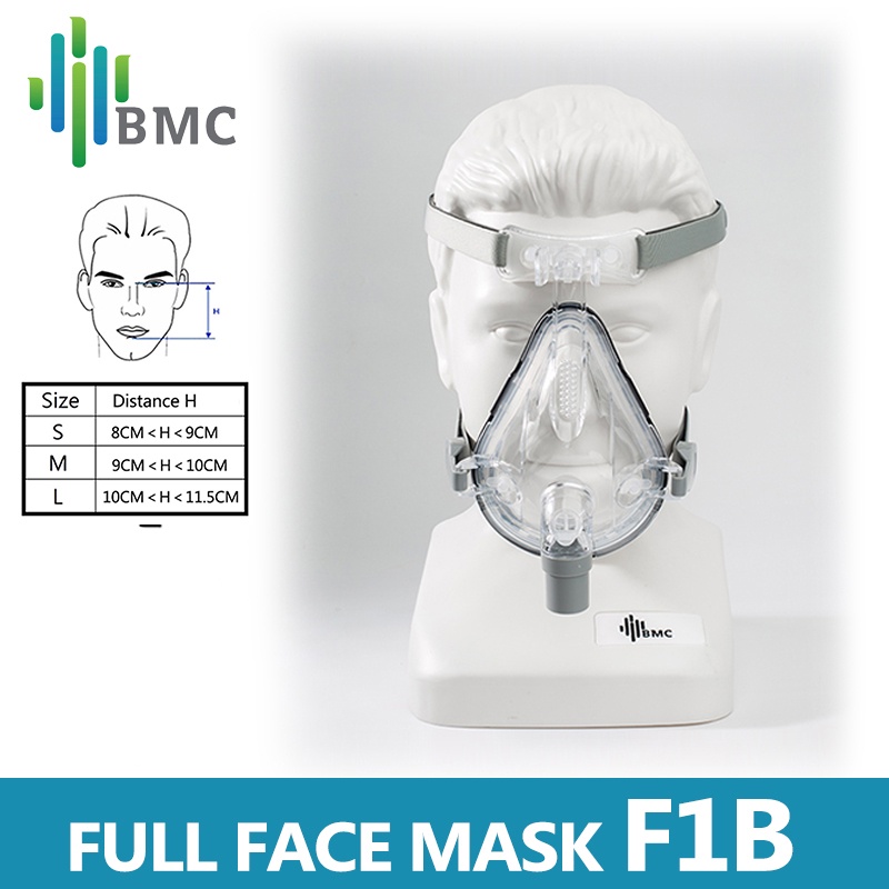 Bmc F1B หน้ากากเต็มหน้า CPAP FM1B Auto CPAP APAP หน้ากากเต็มหน้า