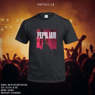 Gildan เสื้อยืดลําลอง สําหรับผู้ชาย แขนสั้น คอกลม พิมพ์ลาย Pearl Jam Band T81