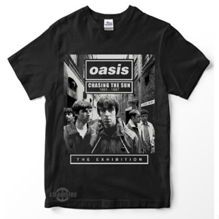 เสื้อยืด พิมพ์ลาย oasis CHASING THE SUN พรีเมี่ยม