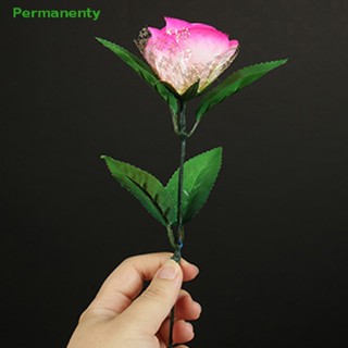 Permanenty 29.5 ซม. กระพริบ LED ดอกกุหลาบ มายากล สว่างขึ้น ผ้าจําลอง ดอกไม้ ของเล่นวิเศษ สินค้าดี