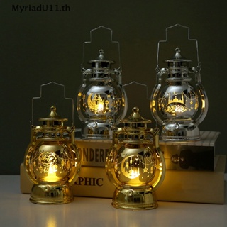 Myriadu ใหม่ โคมไฟ LED รูปตะเกียงลมมุสลิม สําหรับตกแต่งบ้าน