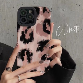 เคสโทรศัพท์มือถือแบบนิ่ม กันกระแทก ลายเสือดาว สําหรับ iphone 11 promax 14 promax 11 12 13 6 7 8plus X max