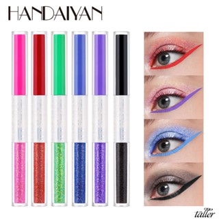 ✧ Ready Stcok Handaiyan Double Head Dual-Use Eyeliner Lying Silkworm Pen Ultra Fine Waterproof Quick Drying Waterproof Long Lasting Eye Makeup สูง12สี