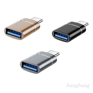 Bang อะแดปเตอร์แปลง Type C เป็น USB 3.0 OTG สีดํา สีทอง สะดวก