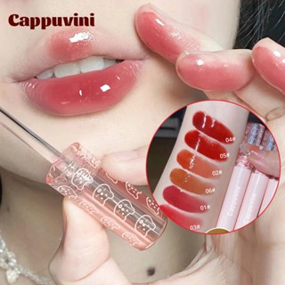 Cappuvini Bubble Lip Glaze Mirror Water Liquid Lipstick Moisturizing Lipgloss Long Lasting Sexy Lip Tint Makeup Korean Cosmetics