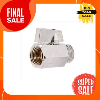 Brass ball valve plated I. DUSS model P1 size 1/2 inch chrome